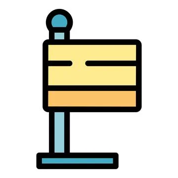 German flag icon vector flat Ilustración de archivo