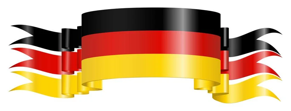 German Flag Stock Illustration