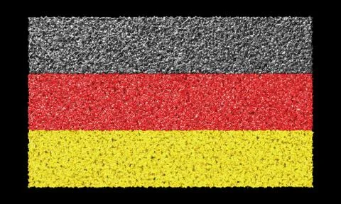 The German flag. Stock Illustration