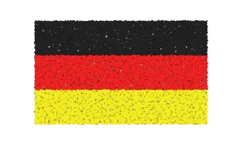 The German flag. Stock Illustration