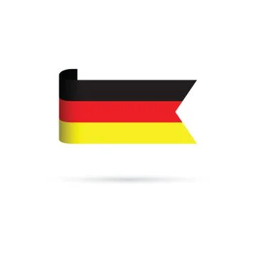 German flag Illustrazione stock