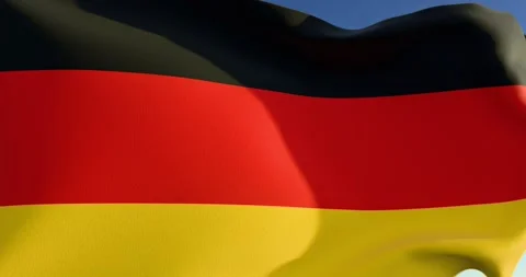 German flag looping animation Stock Footage 300023624