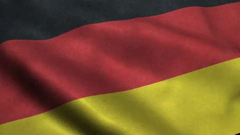 German flag looping wave motion Stock Footage 82753289