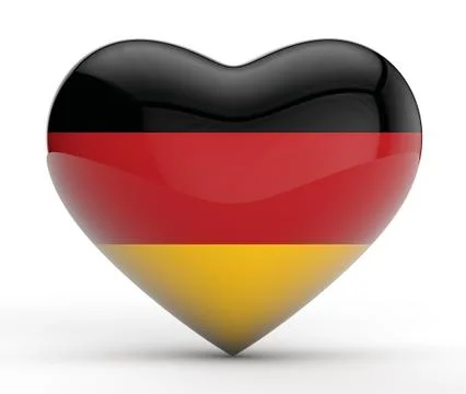 German Flag Love Stock Illustration