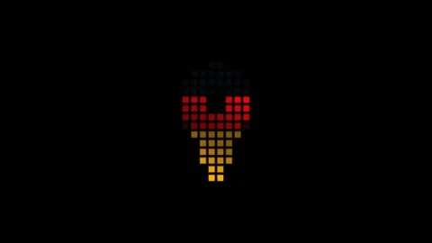 German flag map pin icon animation in seamless loop for Stock Footage 341768374