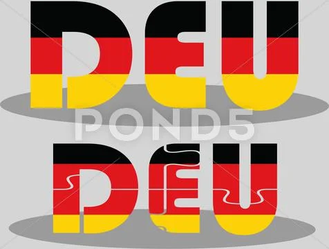 Circle Flag Of Germany On White Background Stock Illustration