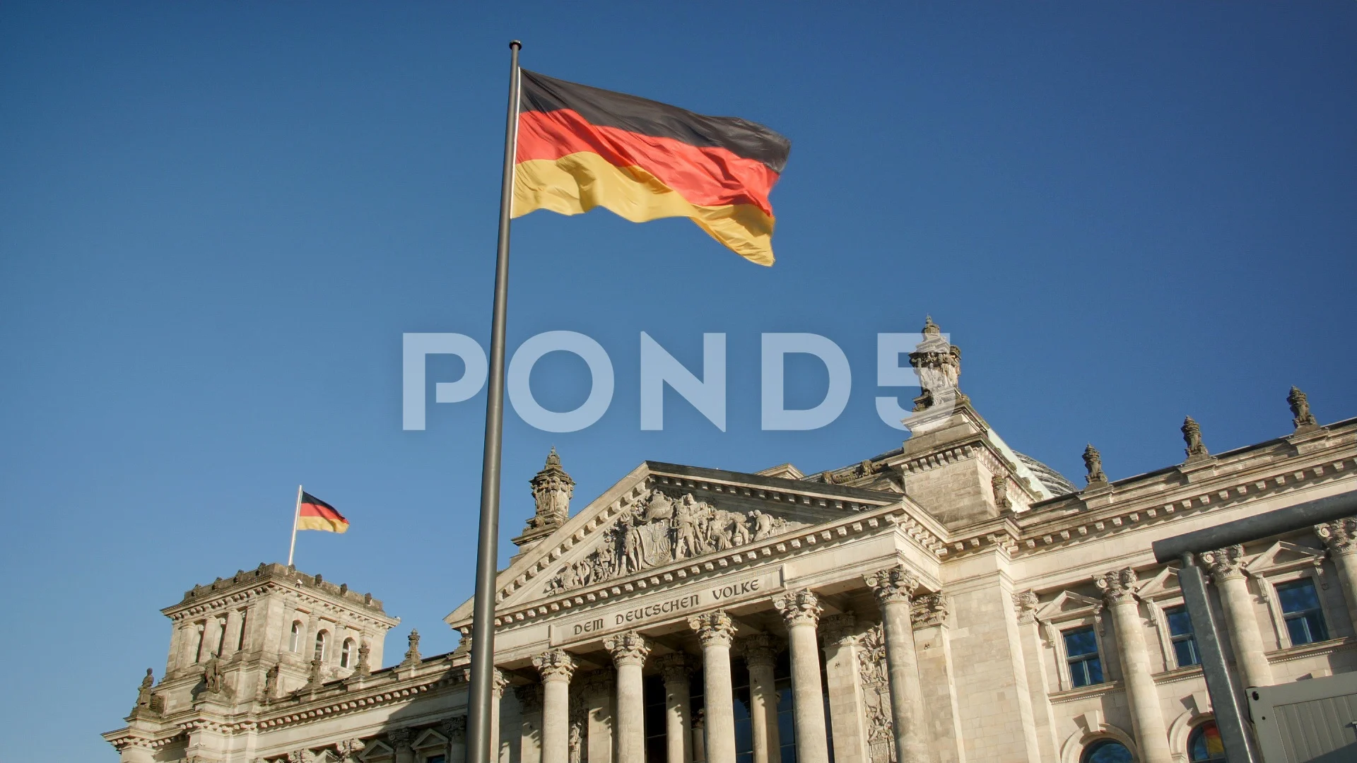 German Flag at Reichstag, Berlin, German... | Stock Video | Pond5