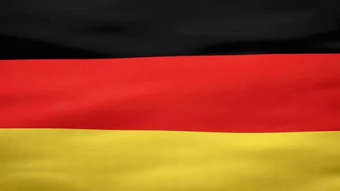German flag, Rippled silk texture - 3D illustration Stock Illustration