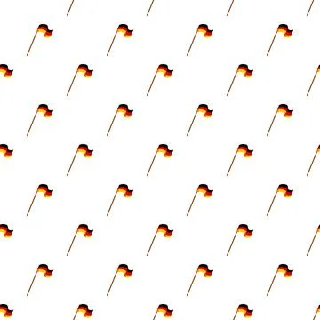 German flag seamless pattern waving on white background Illustrazione stock