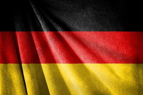 German flag towel surface view Stock Photos