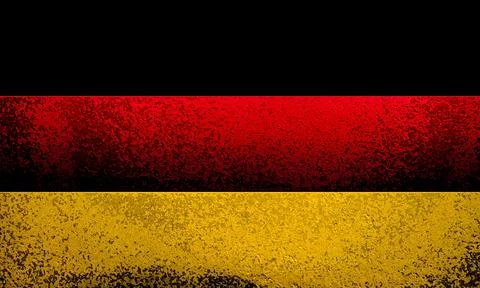 German flag on wall as background Stock Photos