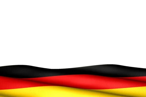 German flag wave in lower third w/ alpha Video stock 103838