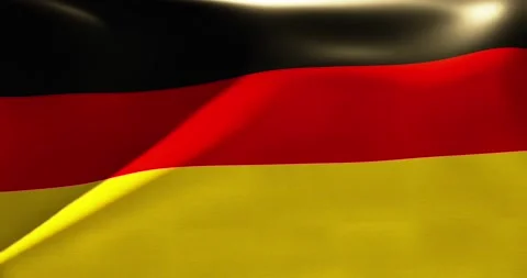 German flag waving 30 seconds 4K ultra high quality 60fs video Stock Footage 321291769
