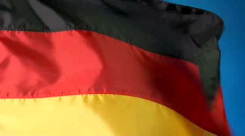 German flag waving in the breeze Video stock 25109638
