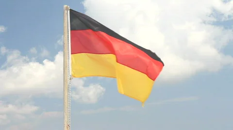 German Flag Waving Video stock 771464
