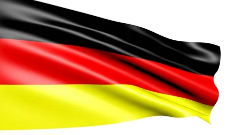 German flag waving Stock Footage 40045659