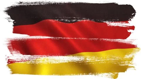 German Flag Waving - Germany Background Stock Illustration