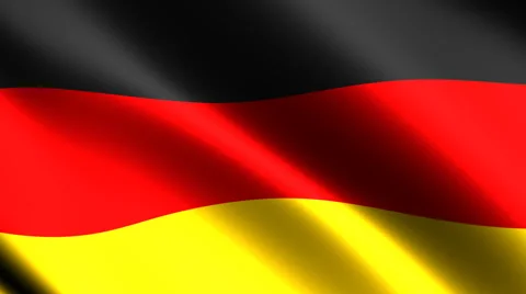 German flag waving in the wind. Looping animation Stock-Footage 39961738