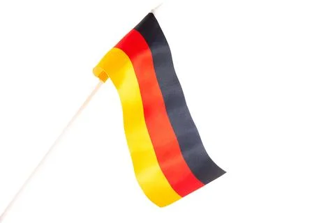 The German flag on a white background. Isolate. Photos