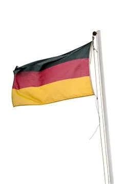 German flag on white background Stock Photos