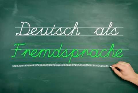 German as a foreign language Stock Photos