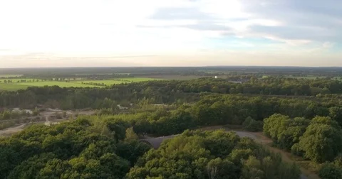 German forest seen from above Stock Footage 70250289