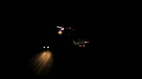 A German Freeway at night Video stock 43264402