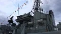 German frigate Karlsruhe F212 of the German Navy tilt up antenna 4k or 4k+ Resolution