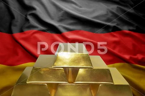 German gold reserves Stock Photos
