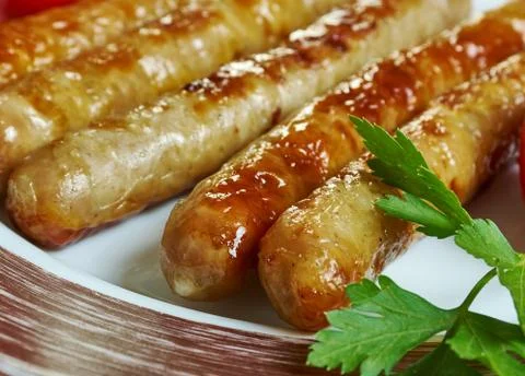 German Grillwurst Foto stock