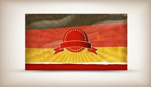 German grunge flag Stock Illustration