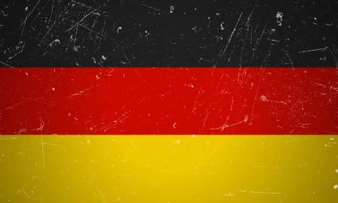 German grunge flag Stock Illustration
