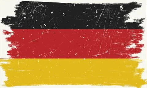 German grunge flag Illustrazione stock