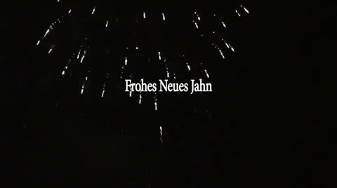 German Happy New Year Video stock 24673852
