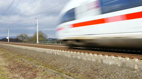 German highspeed ICE train Stock Footage 59728171