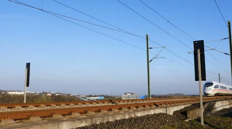 German Highspeed train 動画素材 61357600