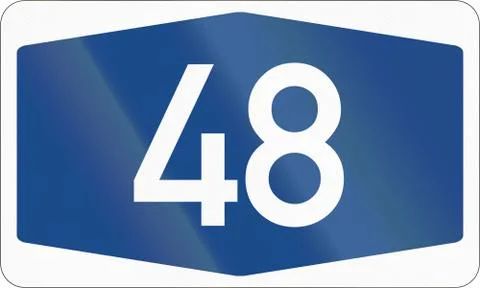 German Highway Number Stock Illustration