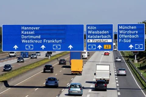 German Highway Stock Photos