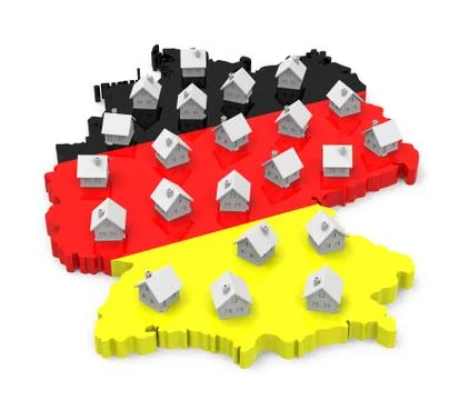 German housing market Stock Illustration
