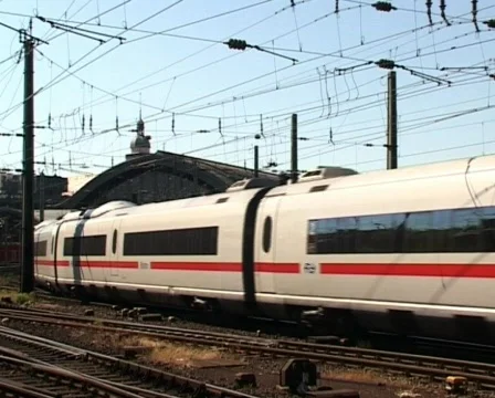 German ICE, high-speed trains Stock Footage