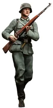 German infantryman from world war two Stock-Illustration