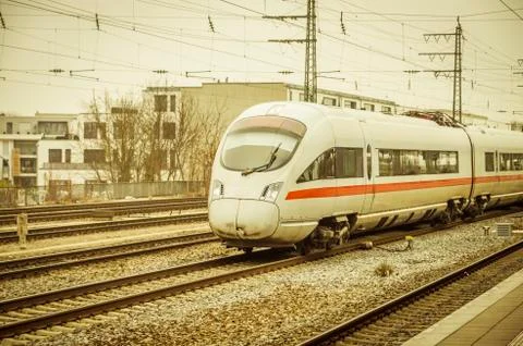 German intercity train Stock Photos