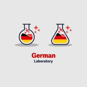 German Laboratory Stock Illustration