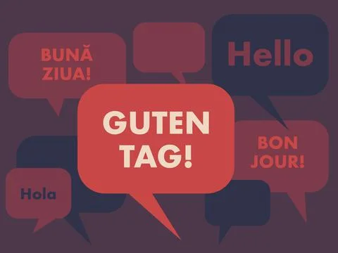 German language banner Illustrazione stock