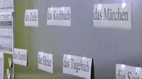German language class concept. Stock Footage 105071343