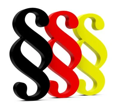 The german law Stock Illustration