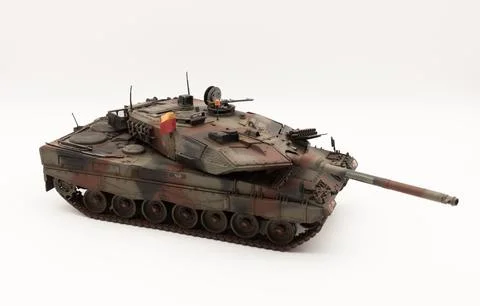 German Leopard 2A6 Main Battle Tank 1 35 scale model Stock Photos