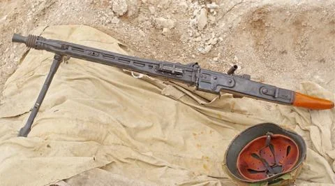 German machine gun Stock Photos