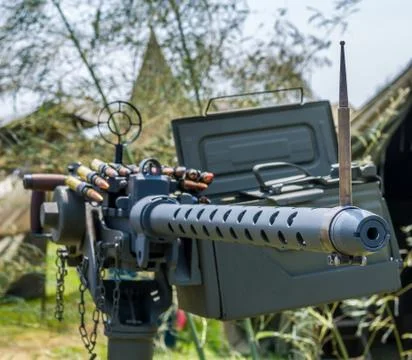 German machine gun Stock Photos