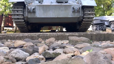 German medium tank PzKpfw IV, Panzer IV. Military equipment. Stock Footage 116714341